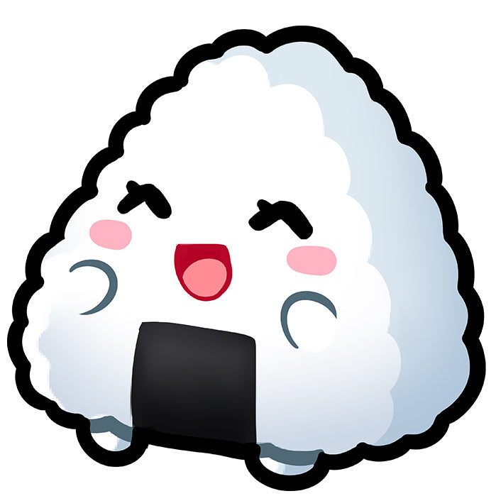 Onigiri: Happy Vinyl Transfer Sticker/Decal