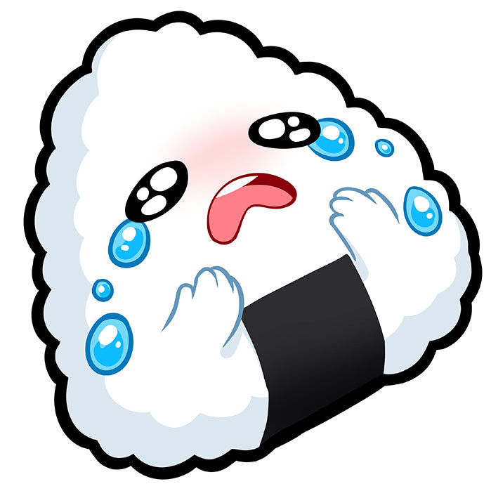 Onigiri: Cry Vinyl Transfer Sticker/Decal
